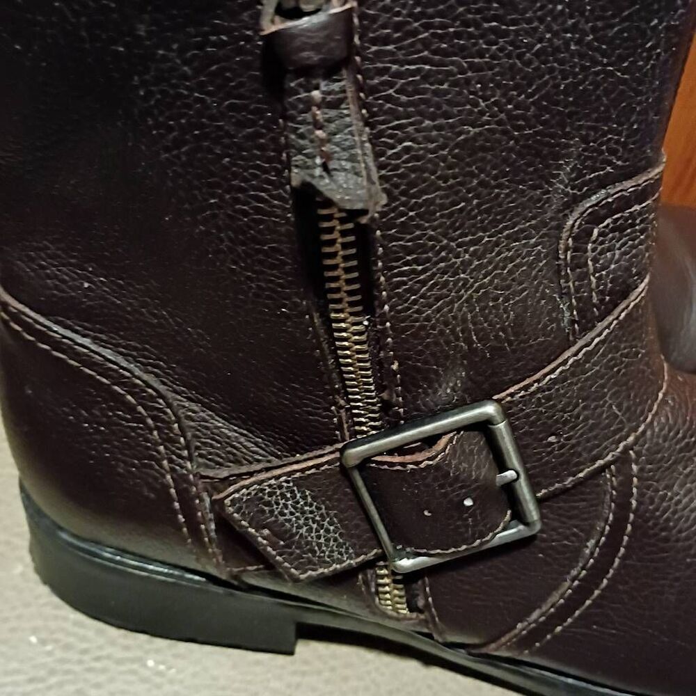 Clark's Women's Merrian Lynn Boots 8.5 Zip Sides Ankle Bootie Buckle Beauties - Picture 9 of 12